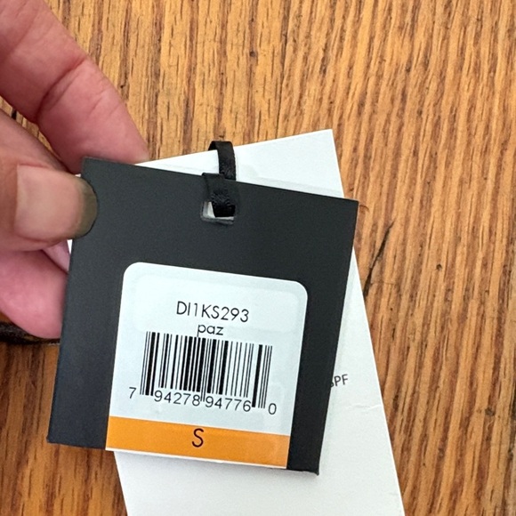 Dkny One Shoulder Tankini Top Swimsuit Orange Coral Size Small NWT bikini - Picture 2 of 7